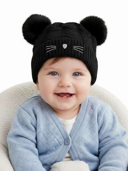 Infispace Kids Self
                    Design Woollen Beanie