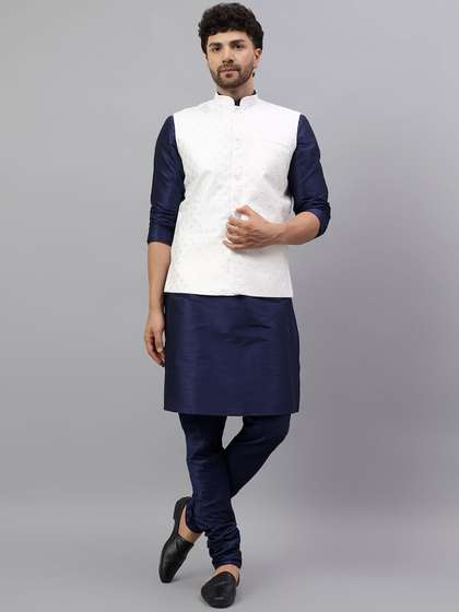 Latest Chikan
                        Garments Men Ethnic Motifs Woven Design Nehru
                        Jackets