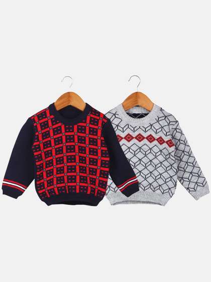 Anixa Baby Boys &
                    Girls Pack Of 2 Winter Woollen Sweater