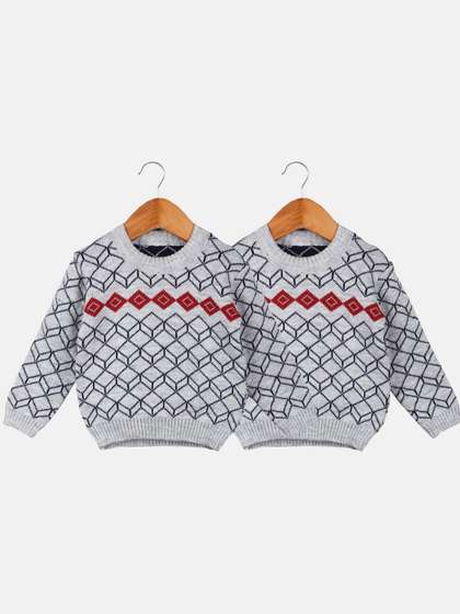 Anixa Baby Boys &
                    Girls Pack Of 2 Winter Woollen Sweater