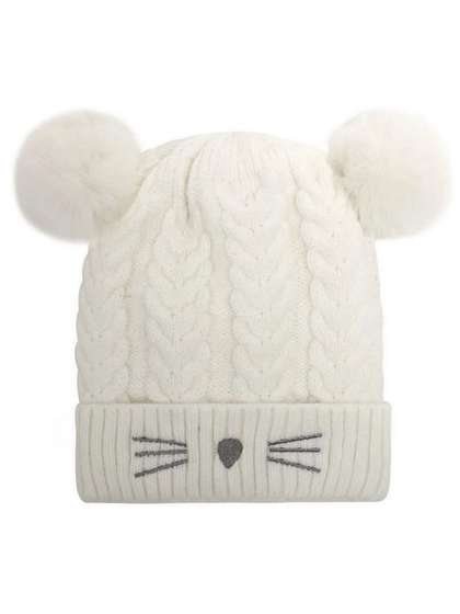 Infispace Kids Self
                    Design Earflaps Woollen Beanie