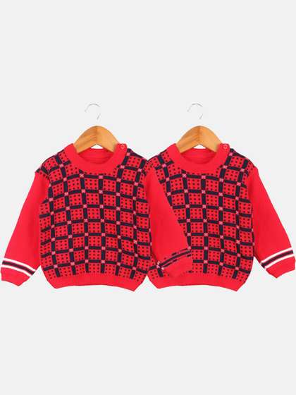 Anixa Baby Boys &
                    Girls Pack Of 2 Winter Woollen Sweater