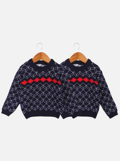 Anixa Baby Boys &
                    Girls Pack Of 2 Winter Woollen Sweater