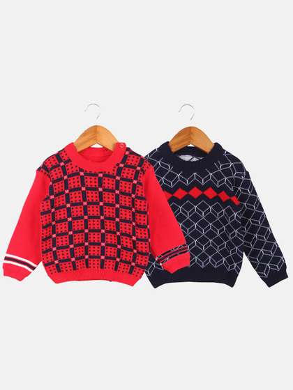 Anixa Baby Boys &
                    Girls Pack Of 2 Winter Woollen Sweater