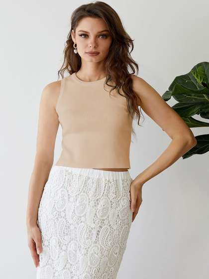 Women Ribbed Tank Top