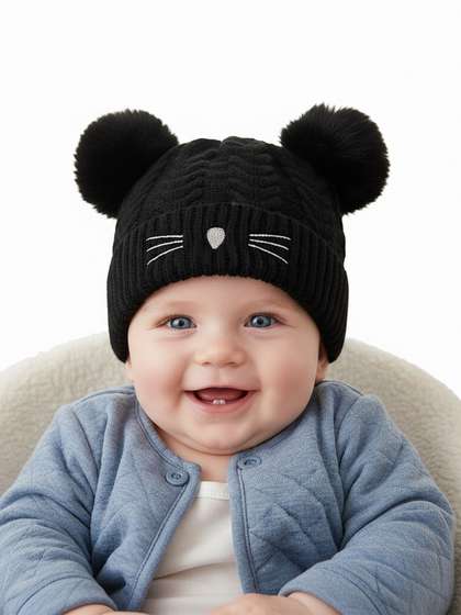 Infispace Kids Self
                      Design Woollen Beanie Caps