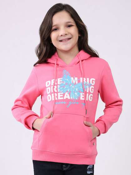 Monte Carlo Girls
                    Typography Printed Hooded Sweatshirt