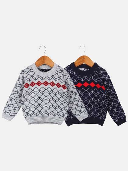 Anixa Baby Boys &
                      Girls Pack Of 2 Winter Woollen Sweater