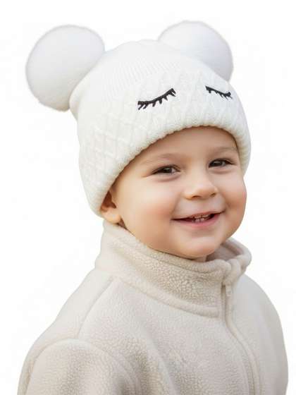 Infispace Kids Woollen
                      Beanie with Furry Lining and Adorable Pom Pom
                      Ears