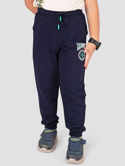 TRESNOVA Boys
                      Typography Printed Mid-Rise Regular Fit Cotton
                      Trousers