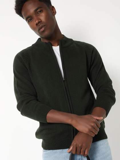 max Men Solid
                        Cardigan