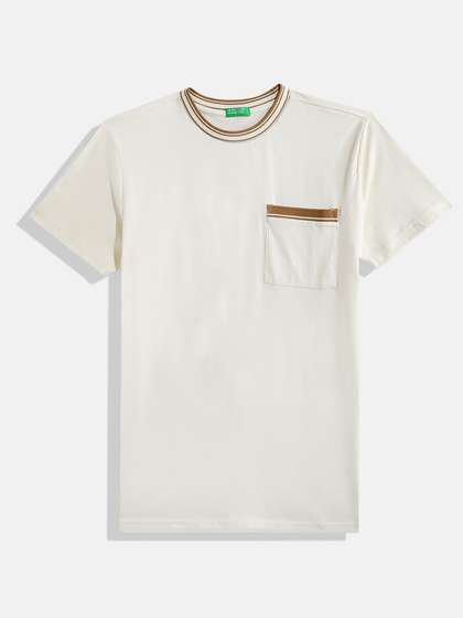 United Colors of
                    Benetton Boys Pure Cotton Round Neck T-shirt