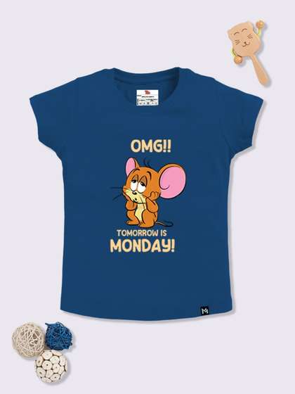 YK X Minute Mirth Tom
                      & Jerry Graphic Printed Top