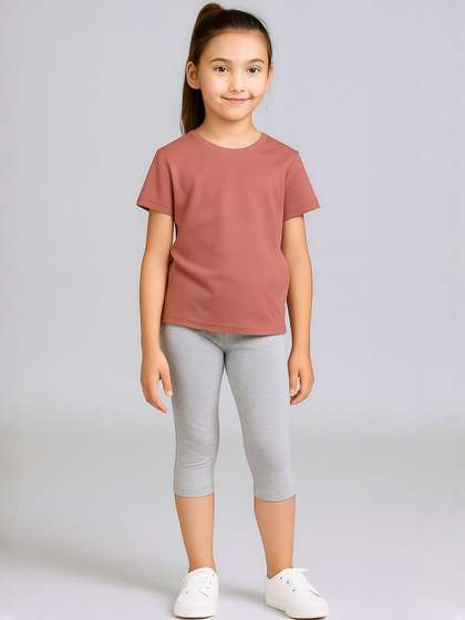 Charm n Cherish Girls
                    Three-Fourth Length Leggings