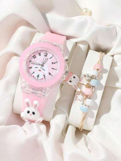 Ziory Girls Bunny
                    Designed Analogue Watch With Beaded Bracelet Combo
                    ZY20256130
