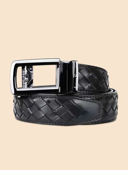 LOUIS STITCH Men
                    Textured Buckle Weaved Auto Lock Belt