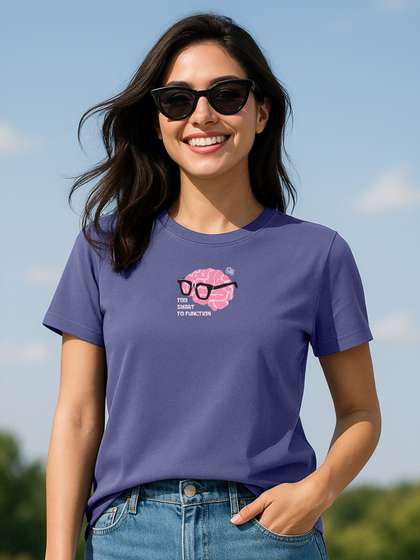 JUNEBERRY Graphic
                          Printed Round Neck Pure Cotton T-shirt