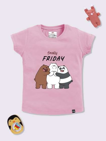 YK X Minute Mirth We
                    Bare Bears Graphic Printed Top