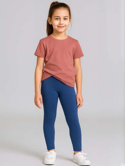 Charm n Cherish Girls
                    Mid Rise Ankle Length Leggings