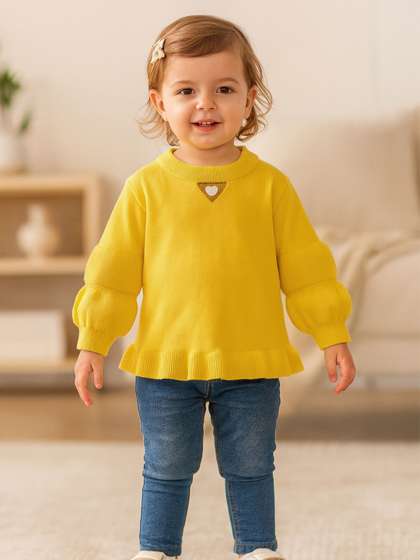 Bold N Elegant Girls
                    Solid Round Neck Pullover