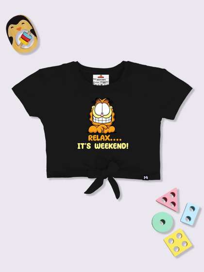 YK X Minute Mirth
                      Garfield Printed Crop Top