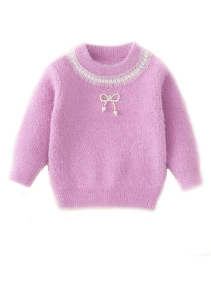 Bold N Elegant Girls
                    Pullover Sweater with Embellished Detail