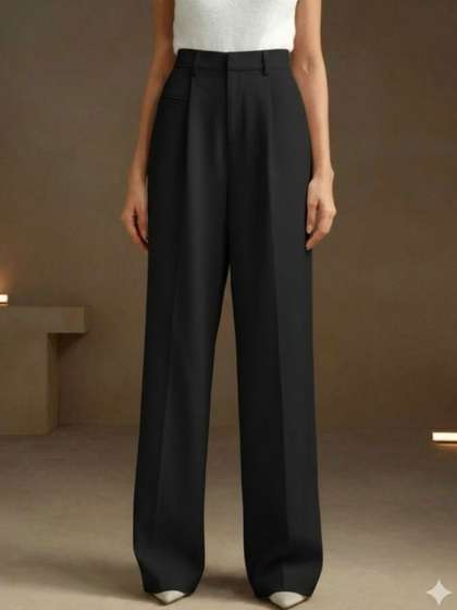 BROADSTAR Women
                        Smart Loose Fit High-Rise Easy Wash Pleated
                        Korean Pants
