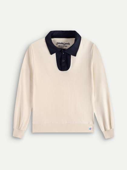Chuckleberrie French
                      Terry Boys Shirt Collar Pullover Sweatshirt