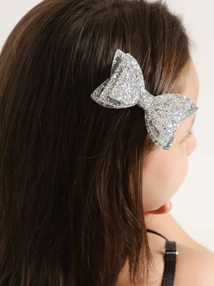 Aye Candy Girls Glitter
                    Bow Alligator Hair Clip