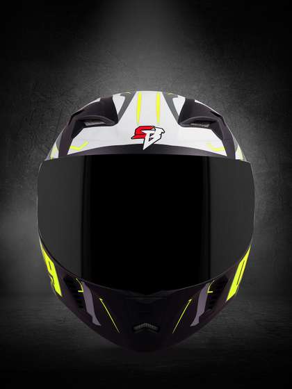 Steelbird Men
                      Typography Printed Full Face Helmet