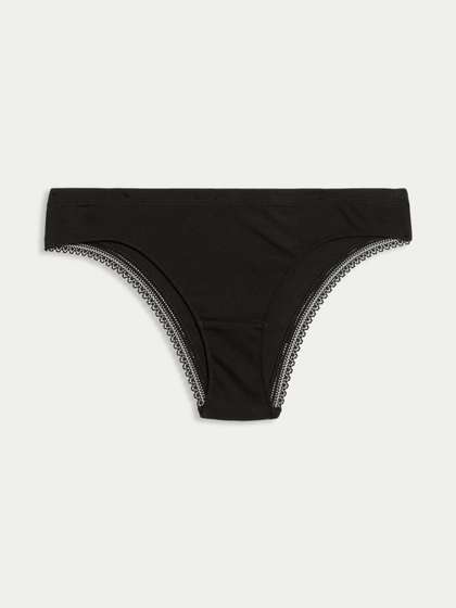 Marks & Spencer
                        Cotton Rich Rib Brazilian Knickers