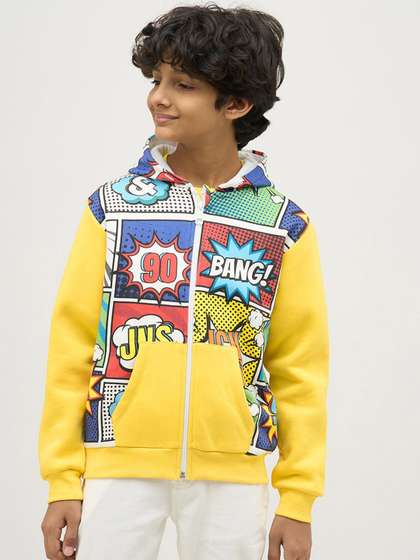 Jack & Jones Junior
                    Boys Graphic Printed Hooded Sweatshirt