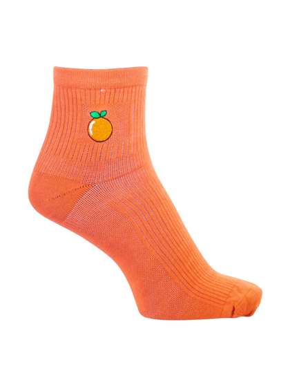 Soxytoes Unisex
                    Patterned Clementine Quarter Length Bamboo Socks