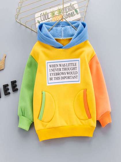 Finders Kids
                      Colourblocked Hooded Long Sleeves Oversized
                      Sweatshirt