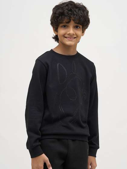 Jack & Jones Junior
                    Boys Embellished Round Neck Pullover Sweatshirt