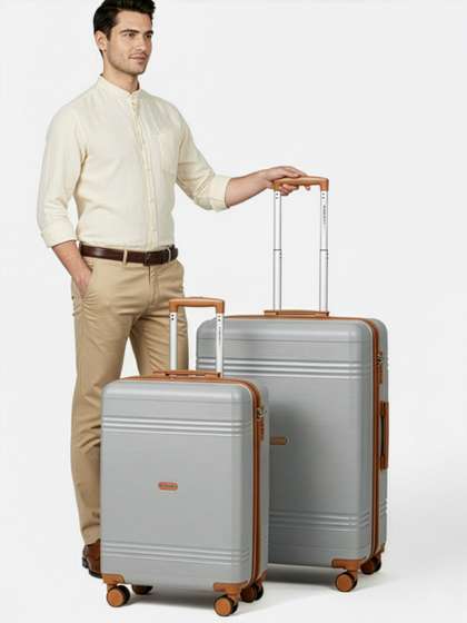 Priority Unisex Set
                        of 2 360 Degree Rotation Hard-Sided Trolley
                        Bags