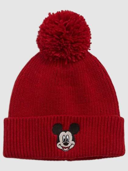 GAP Boys Mickey Mouse
                      Embroidered Beanie Cap With Mickey Mouse