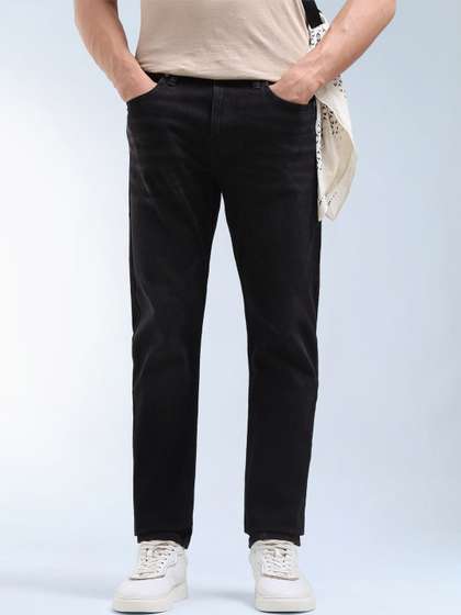 Flying Machine Men
                        Tapered Fit Mid-Rise Light Fade Stretchable
                        Jeans