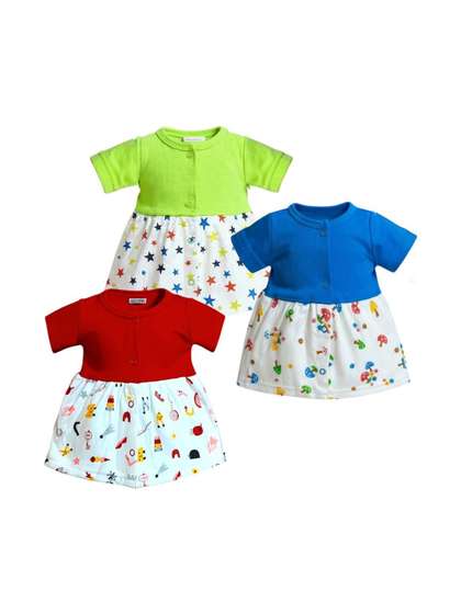 VParents Girls Frock
                    Baby Apparel Gift Set