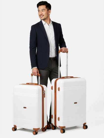 Priority Unisex Set
                        of 2 360 Degree Rotation Hard-Sided Trolley
                        Bags