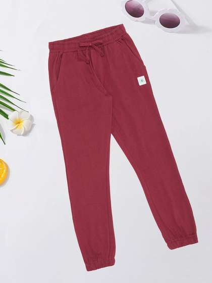 Pantaloons Junior Boys
                      Pure Cotton Mid-Rise Joggers Track Pants