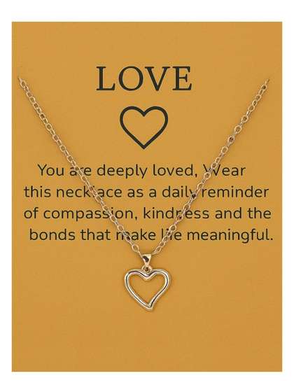 ARISTAL Jewellery Gold-Plated Heart Necklace