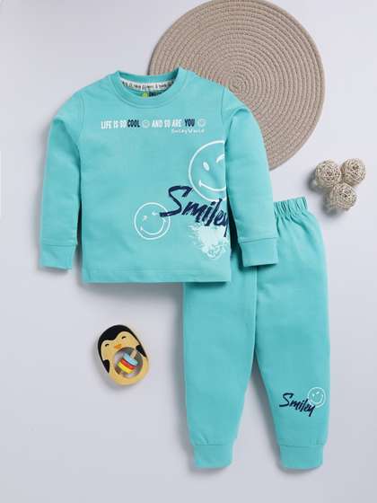 YK X Tinyo Infant Boys
                    Graphic Printed Pure Cotton Clothing Set