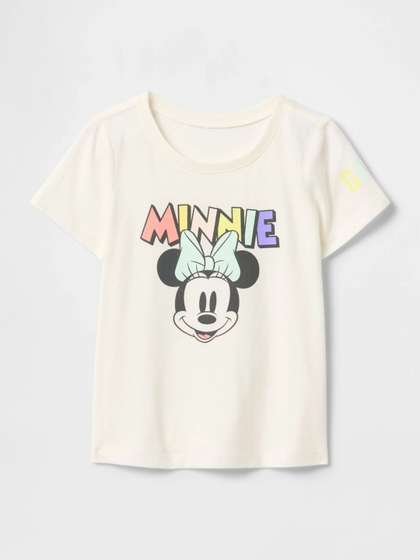 GAP Girls Minnie Mouse
                      Printed Regular Fit Pure Cotton T-Shirt