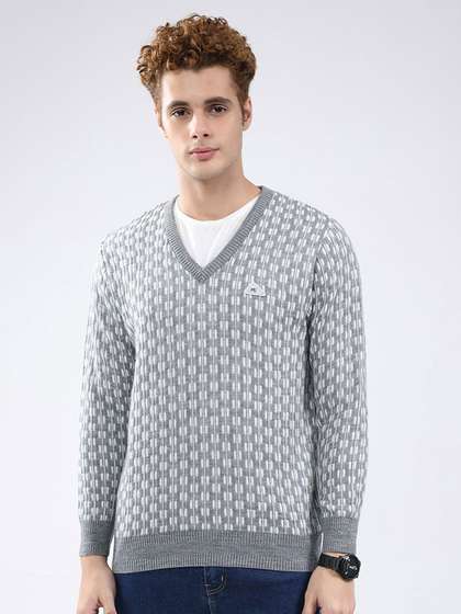 Monte Carlo
                        Geometric Printed Woollen Pullover