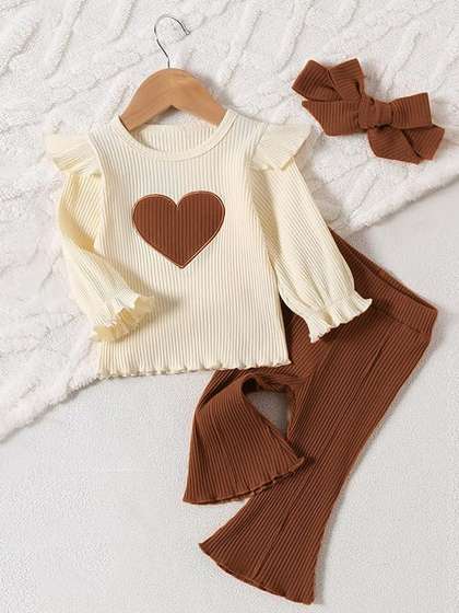 Porpy Girls
                        Embellished Top With Trousers