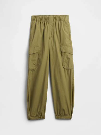 GAP Boys Classic
                      Cotton Mid-Rise Jogger Pleated Cargo Trousers