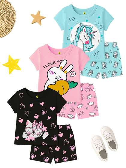 YK Girls Multi Clothing
                    Set