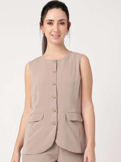 Strong And Brave
                          Round Neck Waistcoat