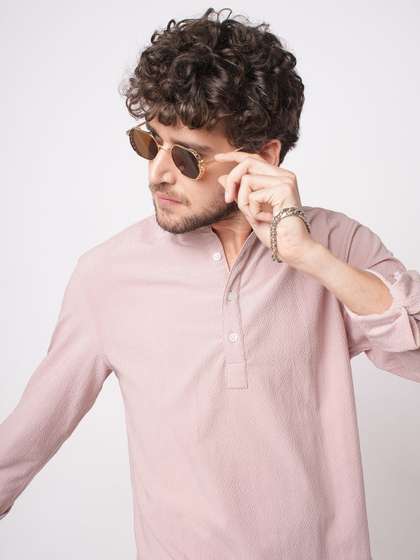 VASTRADO Geometric
                        Printed Jacquard Kurta